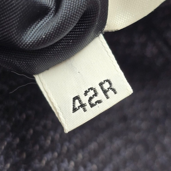 Hart Schaffner Marx Sport Coat‎ Mens 42R Black Blue 3 Button Wool No Vent Office - Picture 8 of 16